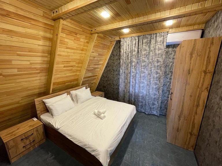 Qafqaz Wood Chalet Gabala Bagian luar foto