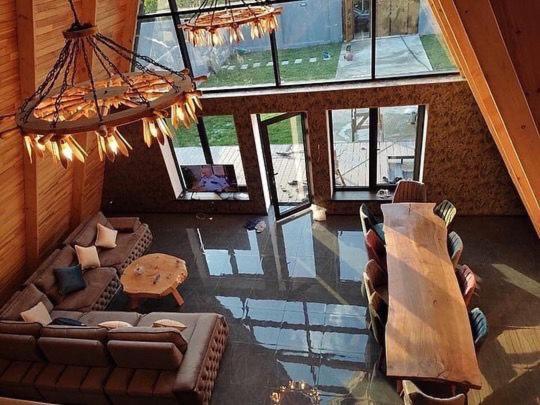 Qafqaz Wood Chalet Gabala Bagian luar foto