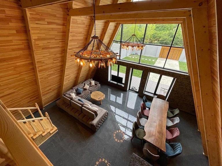 Qafqaz Wood Chalet Gabala Bagian luar foto