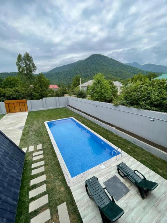 Qafqaz Wood Chalet Gabala Bagian luar foto