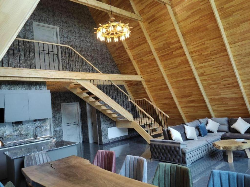 Qafqaz Wood Chalet Gabala Bagian luar foto