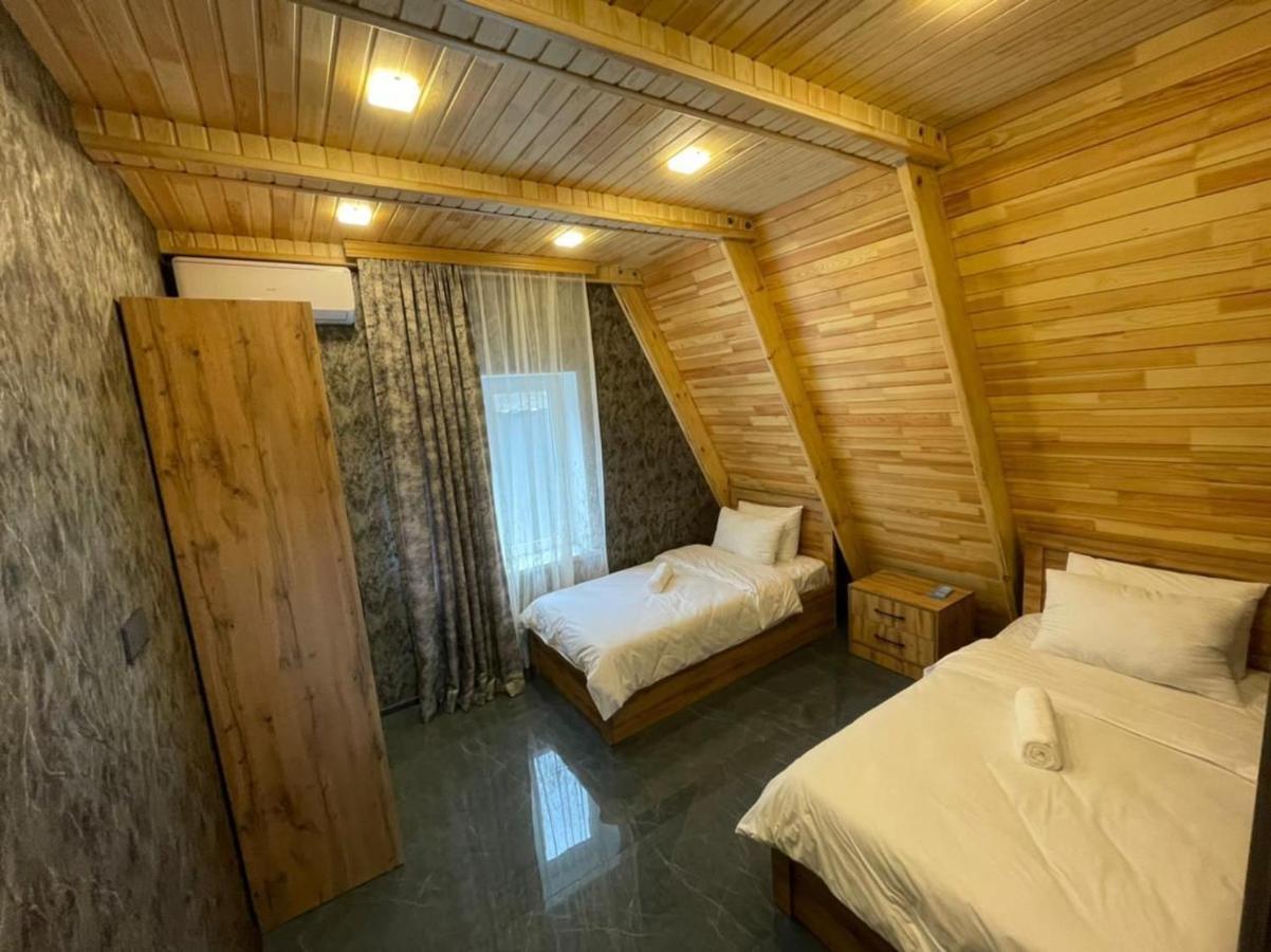 Qafqaz Wood Chalet Gabala Bagian luar foto