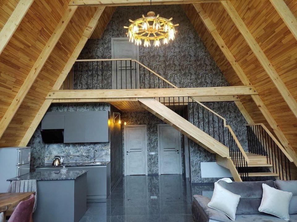 Qafqaz Wood Chalet Gabala Bagian luar foto