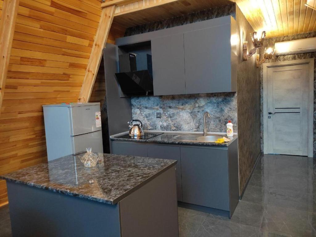Qafqaz Wood Chalet Gabala Bagian luar foto