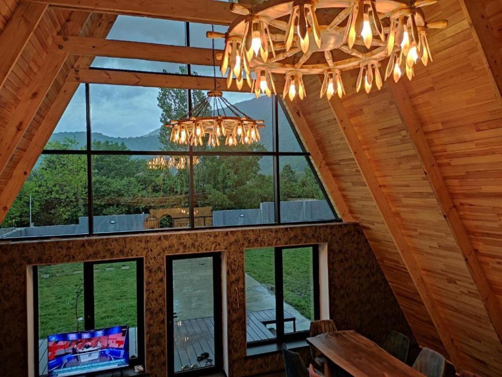 Qafqaz Wood Chalet Gabala Bagian luar foto